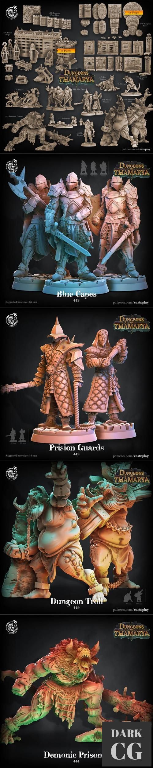 Cast N Play - Dungeons of Thamarya November 2021 – 3D Print
