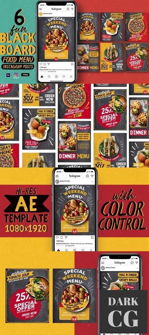Fun Blackboard Food Menu Instagram Posts 38017377