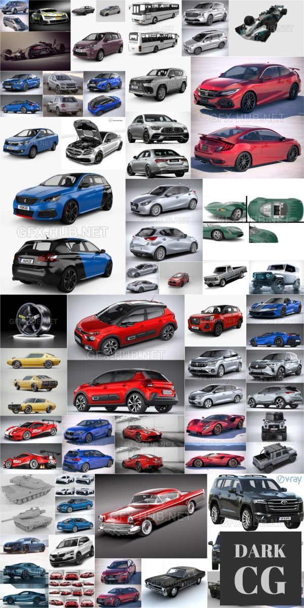 Car 3D Models Bundle May 2022