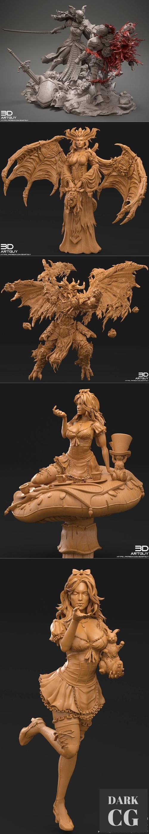 3DArtGuy - Fantasy Characters Pack May 2022 – 3D Print