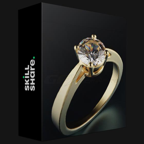 Skillshare Jewelry Design Engagement Ring 3D Rhino Zbrush Keyshot