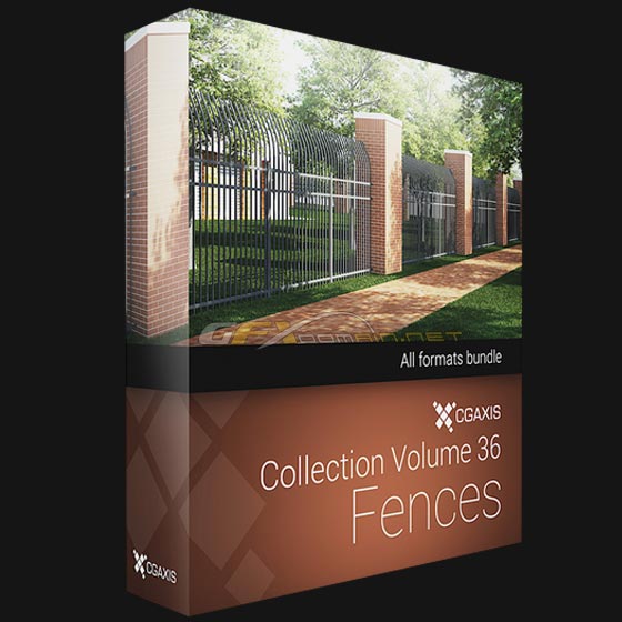 CGAxis Models Volume 36 Fences