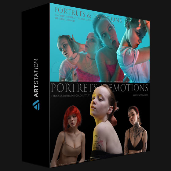 ArtStation Portrets Emotions 500 3 Models Different Lighting Setups Reference Images by Mels Mneyan