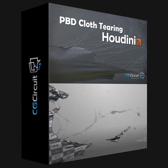 CGCircuit PBD Cloth Tearing in Houdini