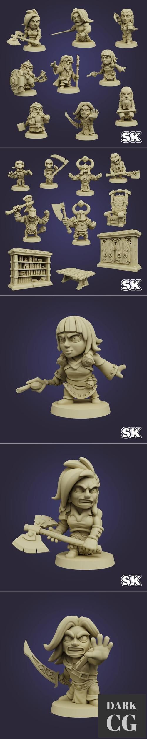 Arcadian HQ - First wave and Heroes – 3D Print