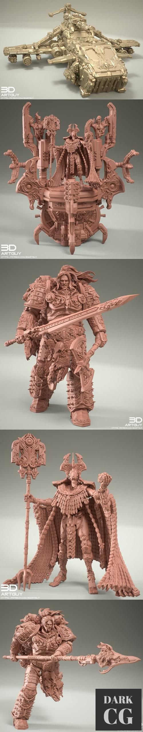 3DArtGuy - Grimdark Characters Pack April 2022 – 3D Print