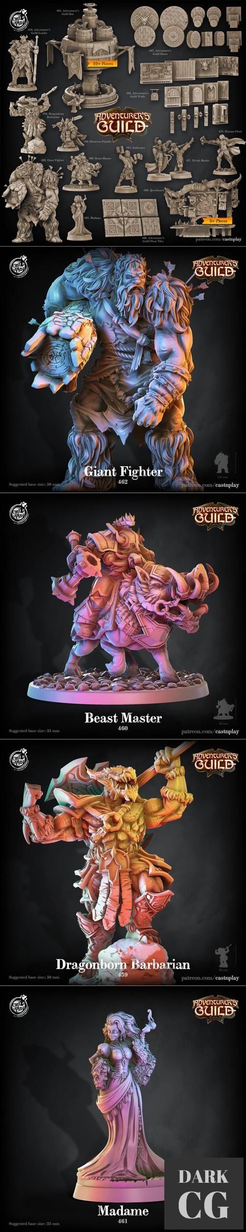 Cast n Play - Adventurer's Guild – 3D Print