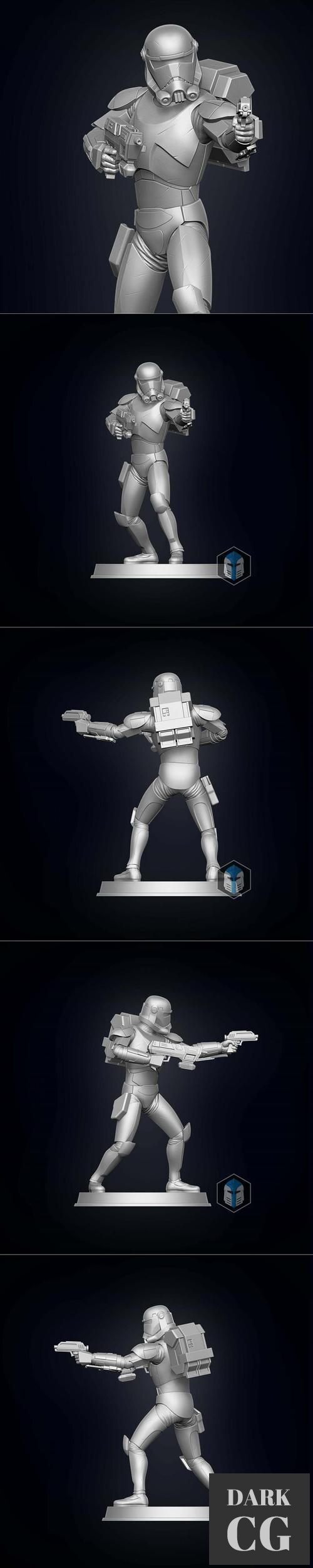 Bad Batch Hunter Figurine - Pose 2 – 3D Print
