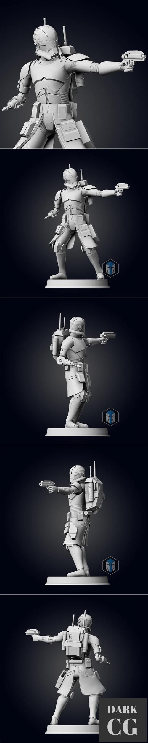 Bad Batch Echo Figurine - Pose 1 – 3D Print
