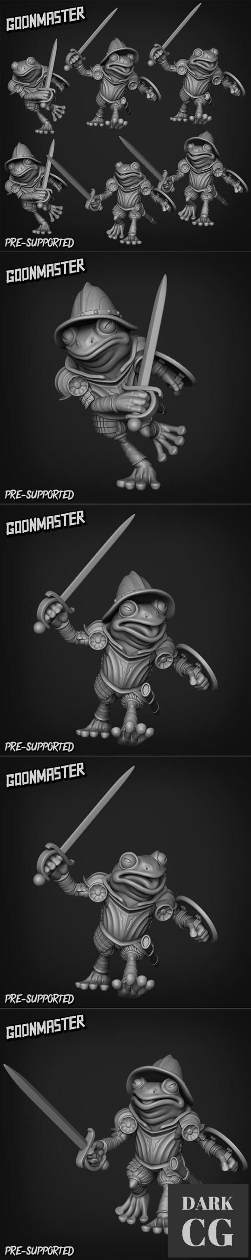 Goon Master Games - Sacred Swamp - Frog Swordsmen – 3D Print