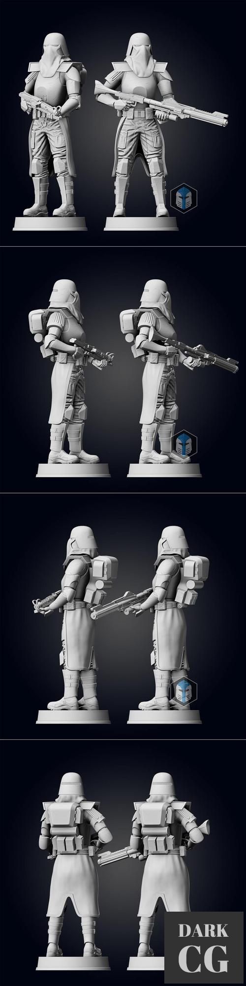 Galactic Marine Figurine - Pose 1 – 3D Print