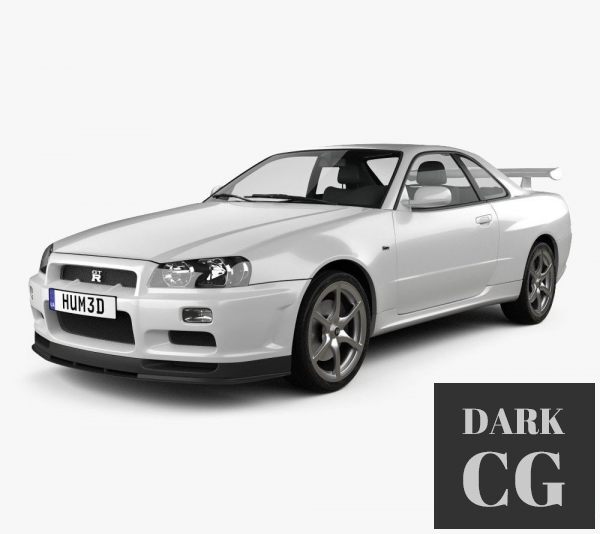 3D Model Nissan Skyline R34 GT R coupe 1999