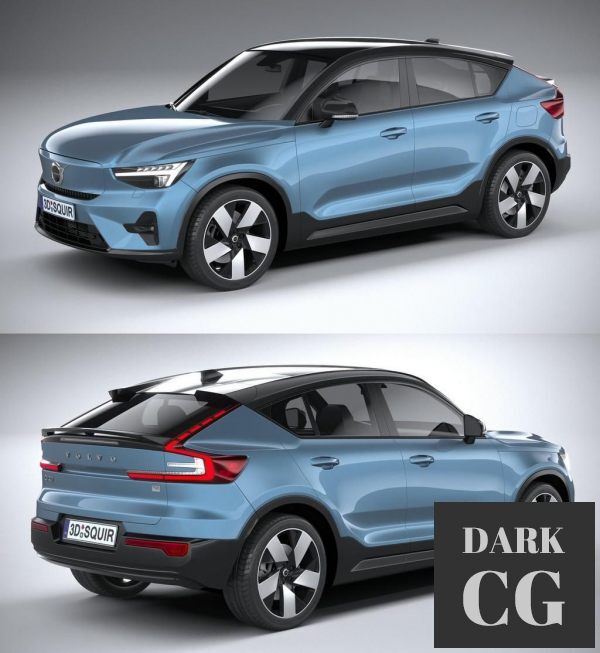 3D Model Volvo C40 Recharge 2022