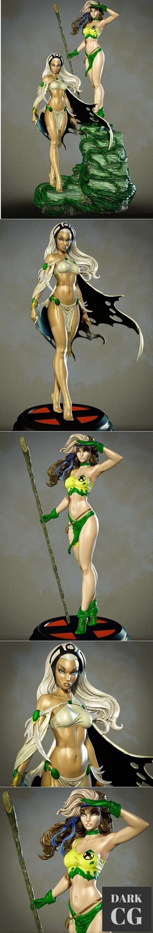 Storm and Rogue Savage – 3D Print
