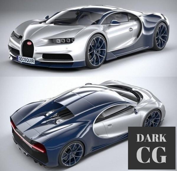 3D Model Bugatti Chiron 2020