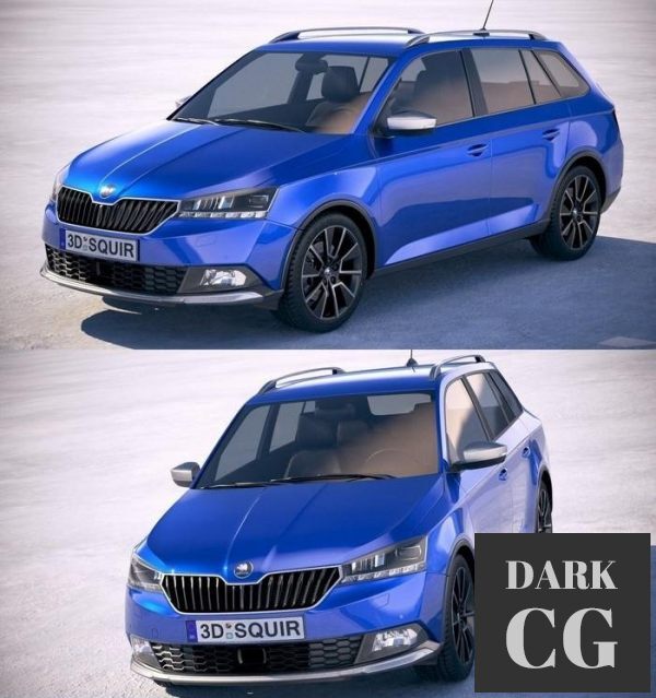 3D Model Skoda Fabia Scoutline 2019