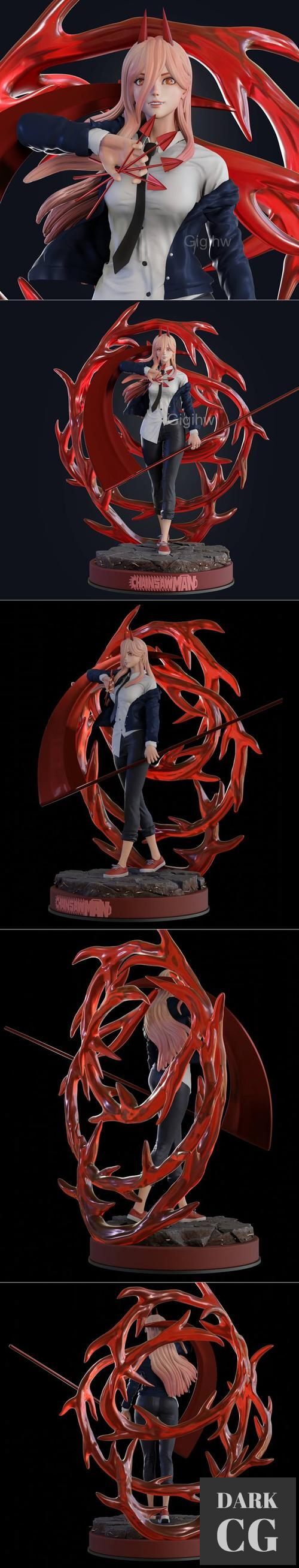 Power from ChainsawMan – 3D Print