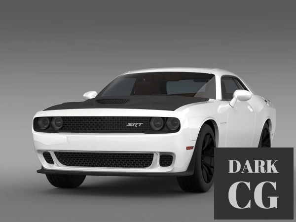 3D Model Dodge Challenger SRT Hellcat Supercharged LC 2015
