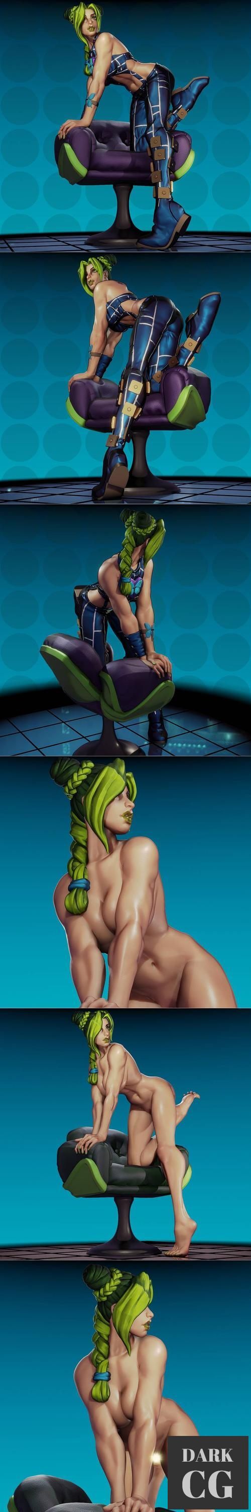 Jolyne with uncensored nude version – 3D Print