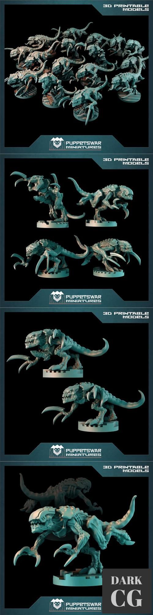 Puppetswar Miniatures - Warriors Pack – 3D Print
