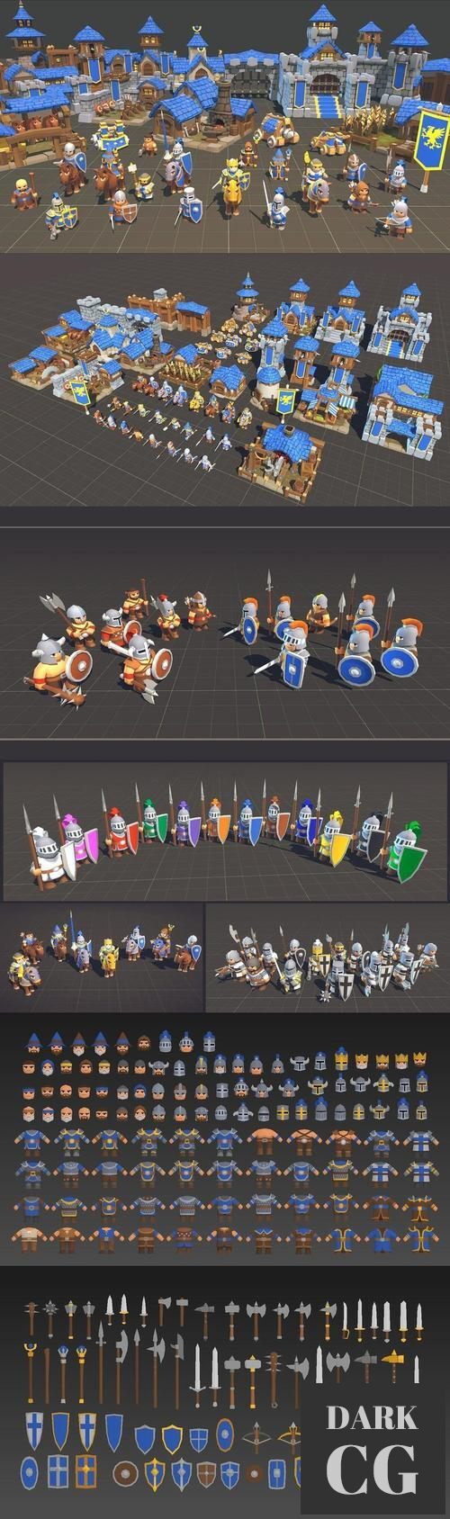 Unreal Engine Toony Tiny RTS Set