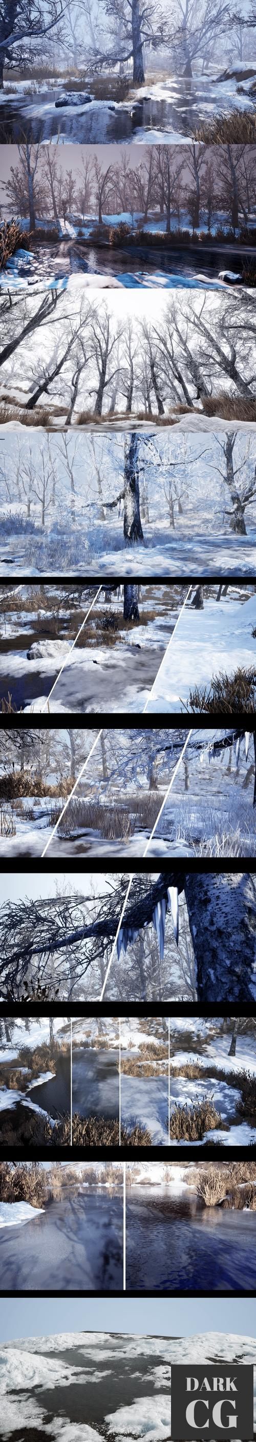 Unreal Engine Winter Forest