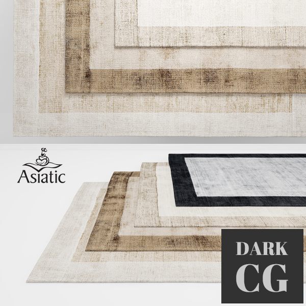 3D Model Asiatic Blade Border Rugs