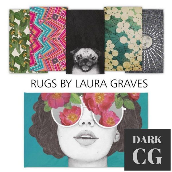 3D Model Rugs by Laura Graves