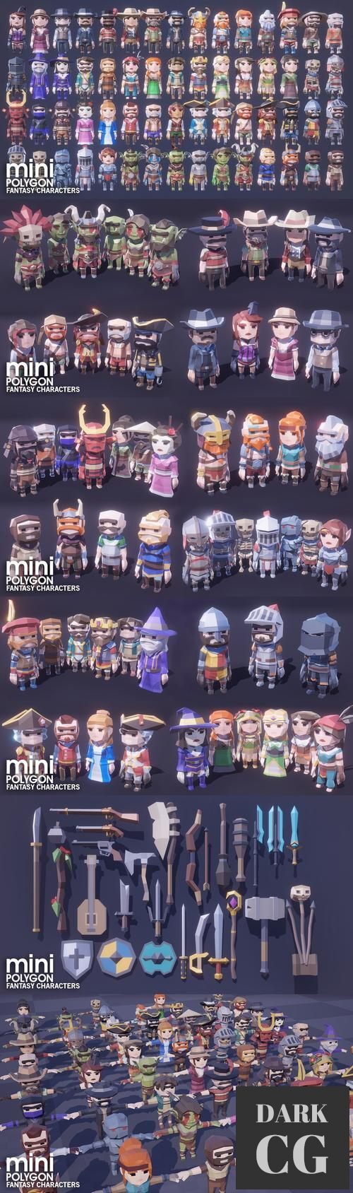 Unreal Engine POLYGON MINI Fantasy Character Pack