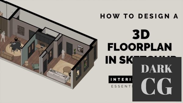 How to make a 3D floor plan interior design in SketchUp Free