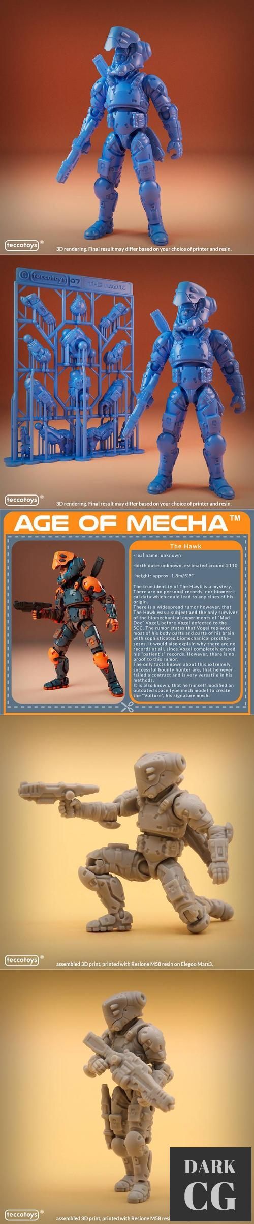 3D Model Teccotoys The Hawk New Version 3D Print