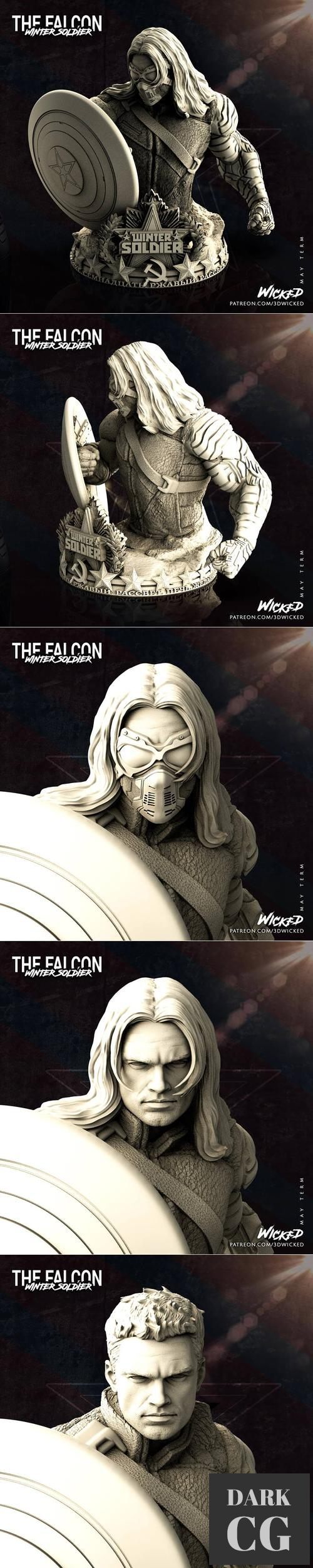 Wicked Winter Soldier Bust – 3D Print