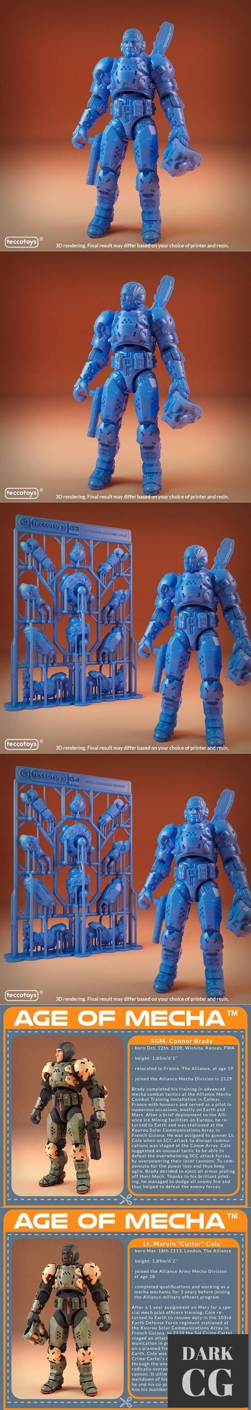 Teccotoys - Lt Marvin Cutter Cole and SGM Connor Brady double figure – 3D Print