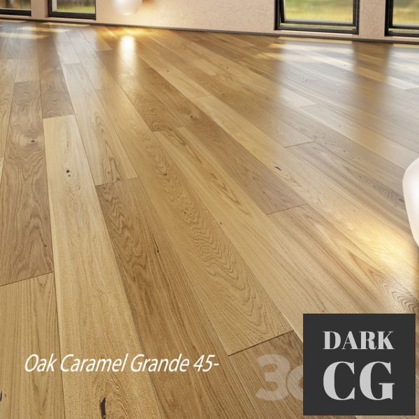 3D Model Barlinek Floorboard Pure Line Oak Caramel Grande