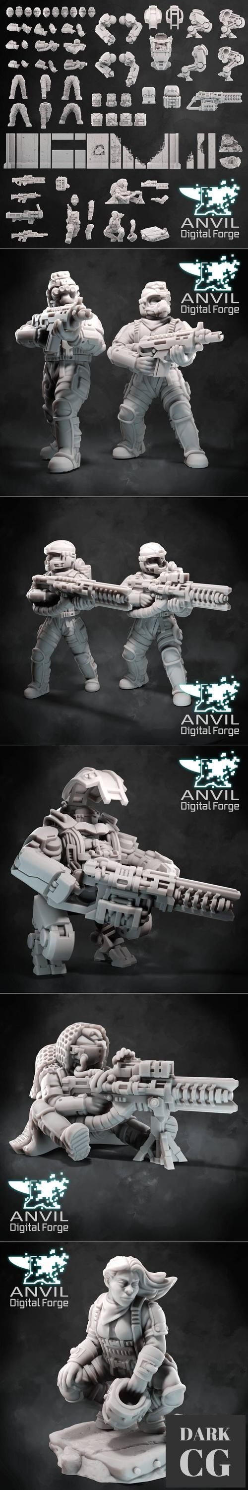 Anvil Digital Forge - Recon Drop Troopers – 3D Print