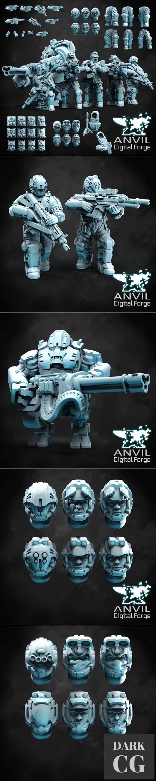 Anvil Digital Forge - Sci-Fi Drop Troopers – 3D Print