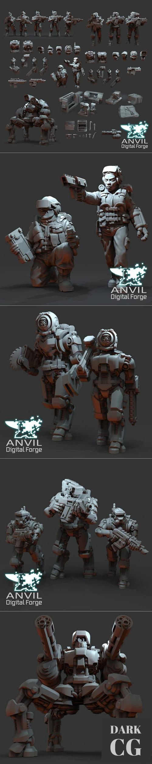 Anvil Digital Forge - Regiments and Exo-Lord Automata – 3D Print