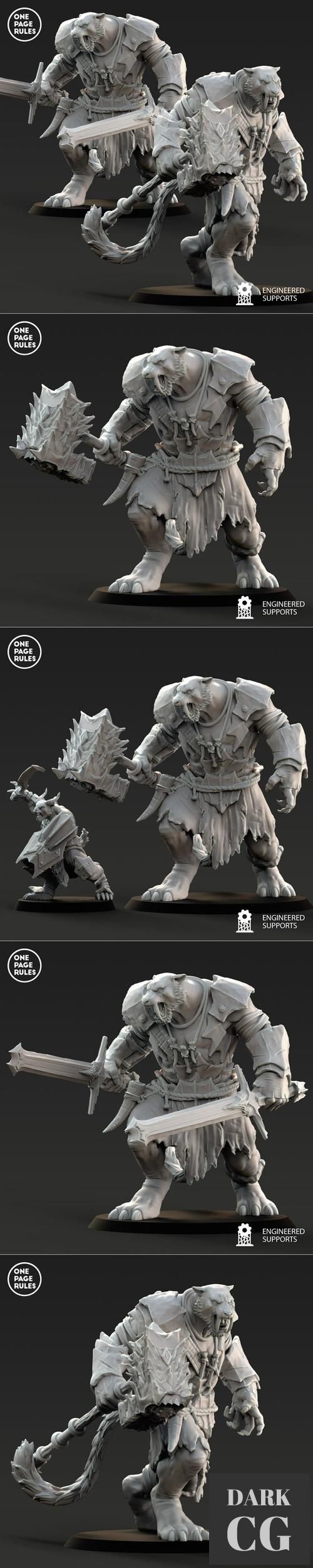 One Page Rules - Beastmen Brute Giant – 3D Print
