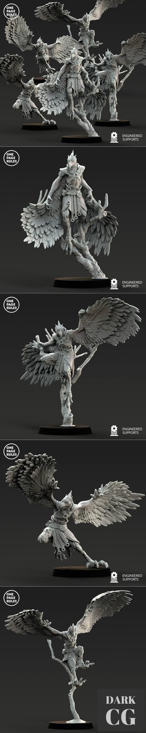 One Page Rules - Beastmen Harpies – 3D Print