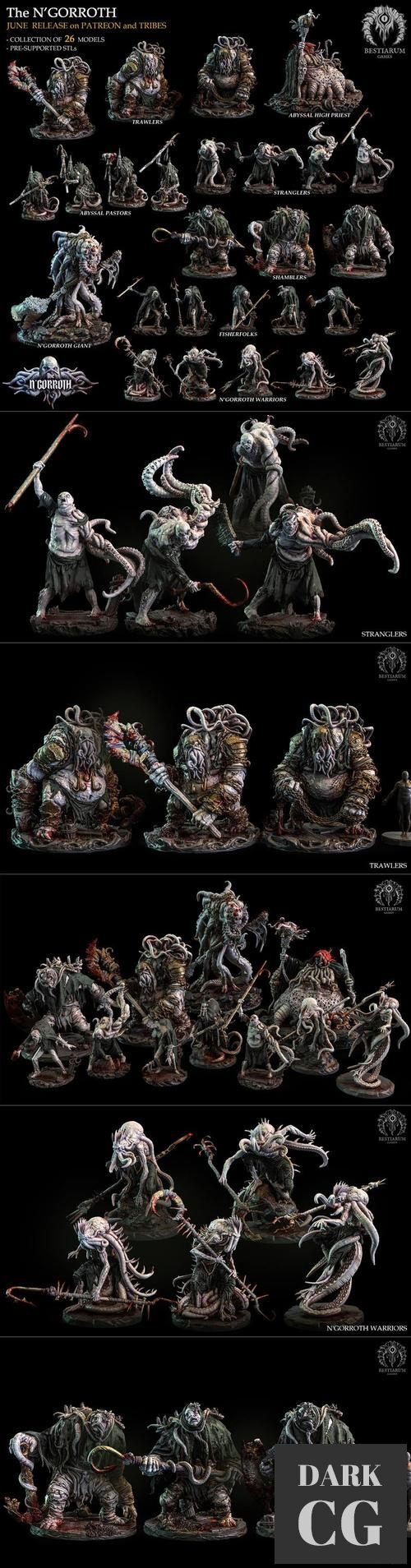 Bestiarum Miniatures - The N'Gorroth June 2022 – 3D Print