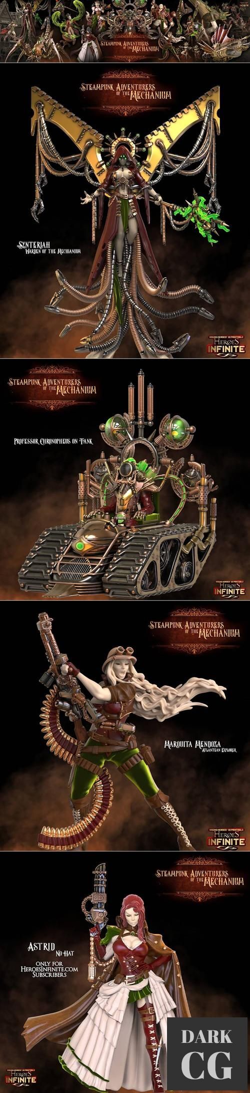 Heroes Infinite - Steampunk Adventurers of the Mechanium June 2022 – 3D Print