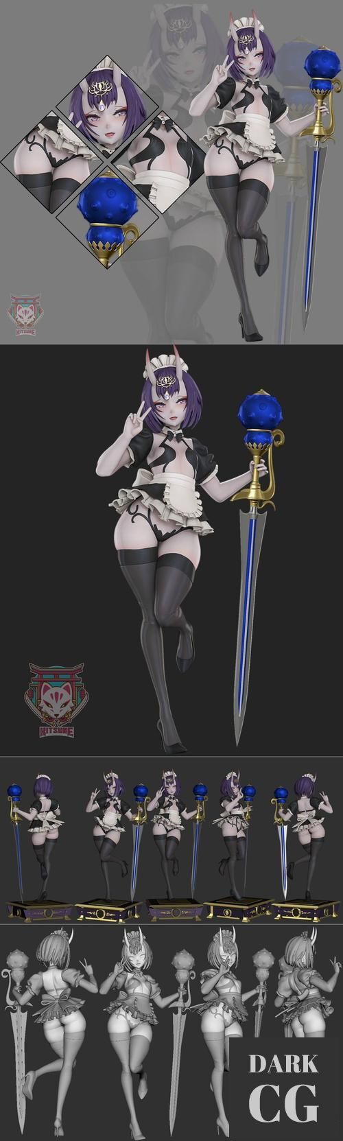 Shuten Douji Maid – 3D Print