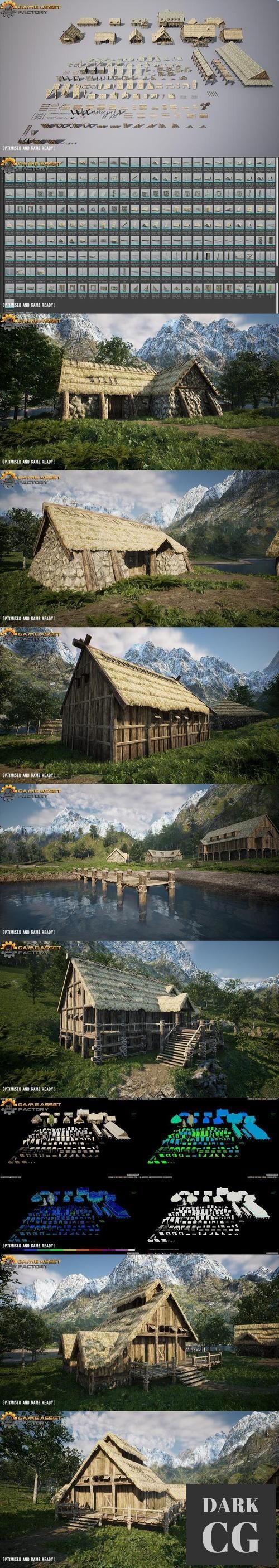 Unreal Engine Medieval Houses Modular Vol 2