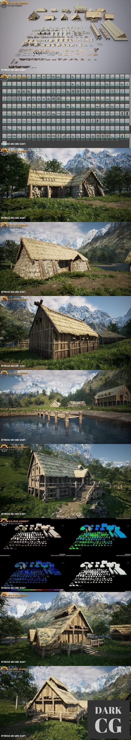 Unreal Engine – Medieval Houses Modular Vol 2