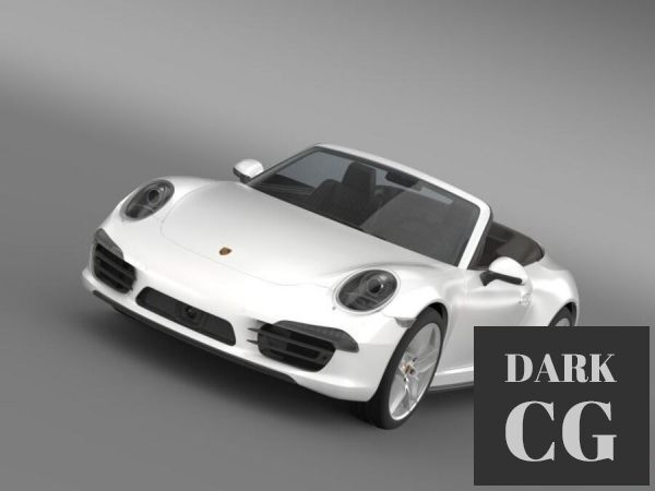 3D Model Porsche 911 Carerra 4S Cabrio 2013