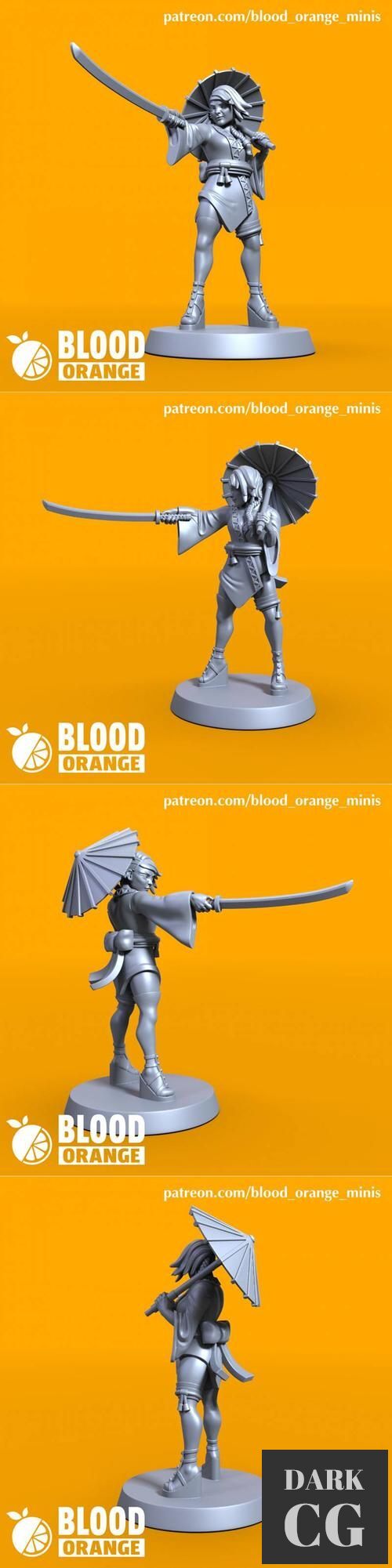 Kunoichi - Blood Orange Miniatures - Bonus Mini – 3D Print
