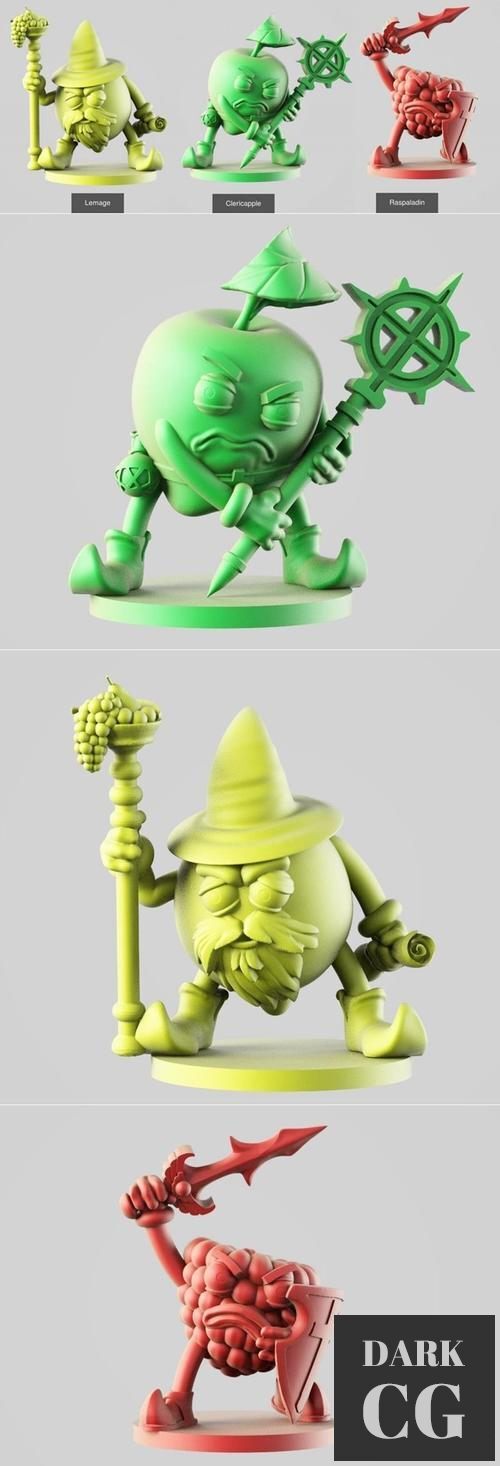 Raspaladin, Clericapple, Lemage – 3D Print