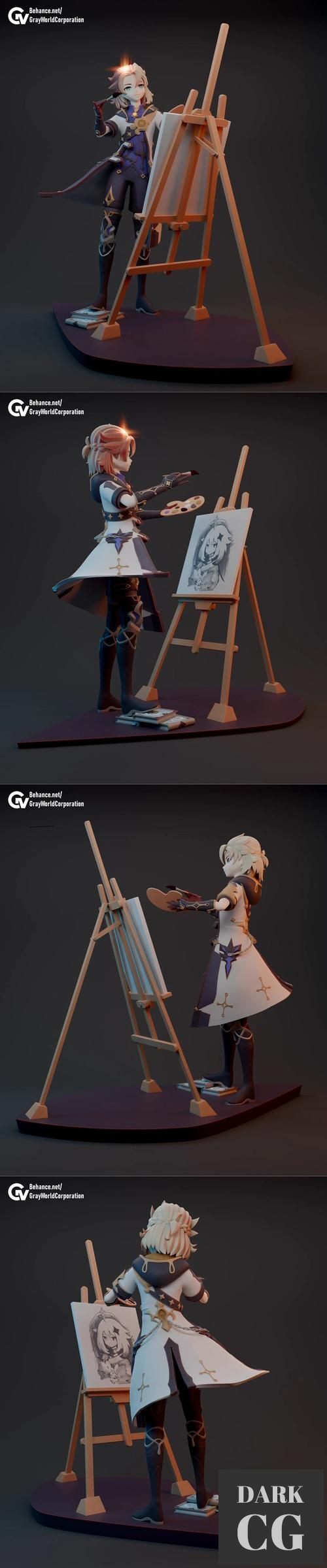 Albedo Kreideprinz - Genshin Impact – 3D Print