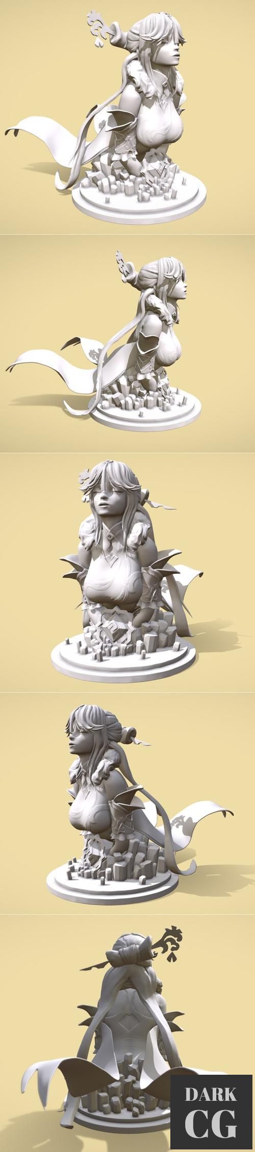 Ningguang Maiden Of Stone – 3D Print