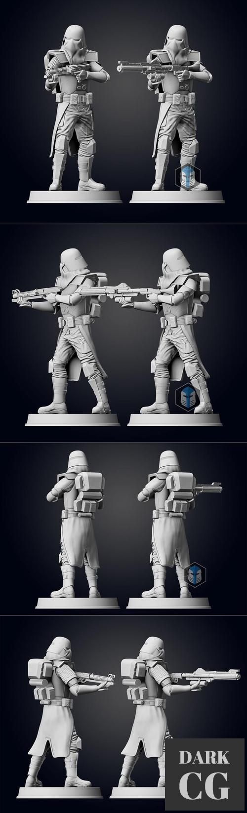 Galactic Marine Figurine Pose 2 – 3D Print
